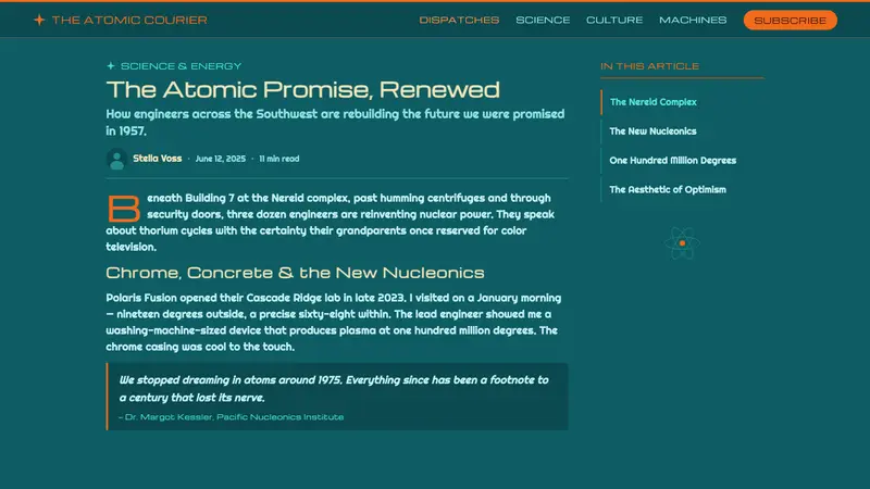 Atompunk / Raygun Gothic — Web · article