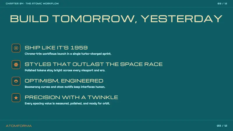 Atompunk / Raygun Gothic — Slides · content