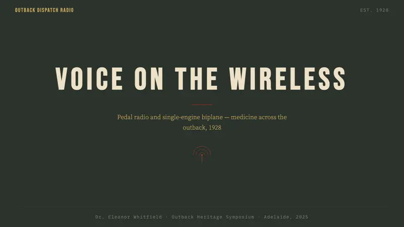 Australian Flying Doctor Radio — Slides · cover