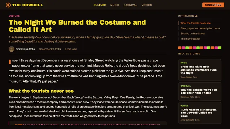 Bahamian Junkanoo Cowbell — Web · article
