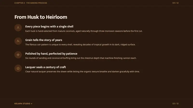 Balinese Coconut Shell — Slides · content