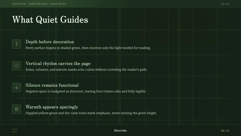 Bamboo Grove — Slides · content
