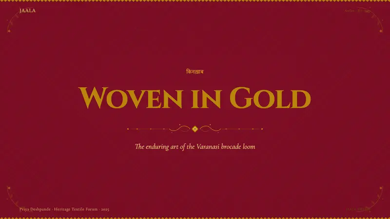 Banarasi Brocade Saree — Slides · cover