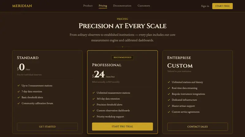 Aneroid Barometer — Web · pricing