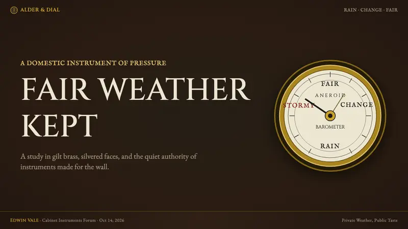 Aneroid Barometer — Slides · cover