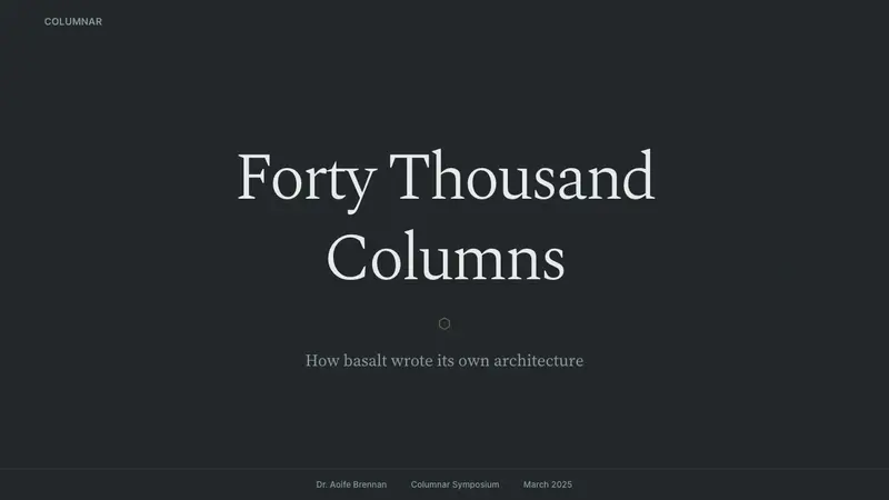 Giant's Causeway Basalt — Slides · cover