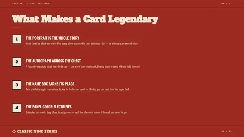 Topps Baseball Card — Slides · content
