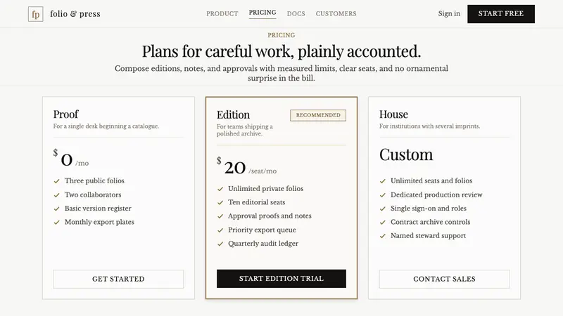 Baskerville Transitional Serif — Web · pricing