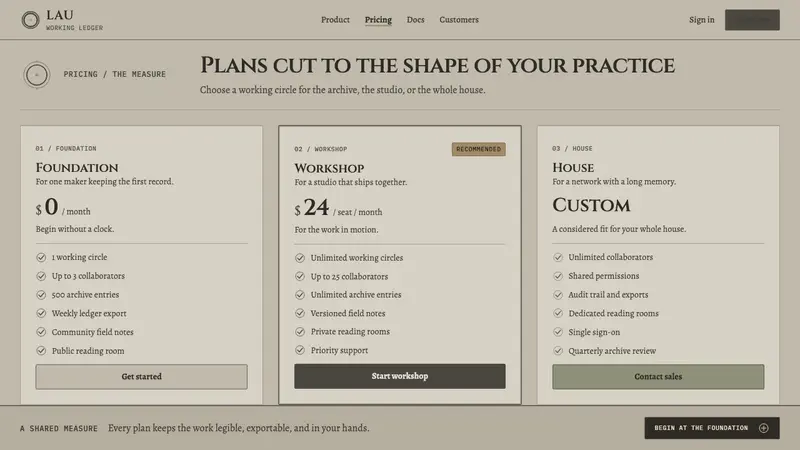 Basque Lauburu — Web · pricing