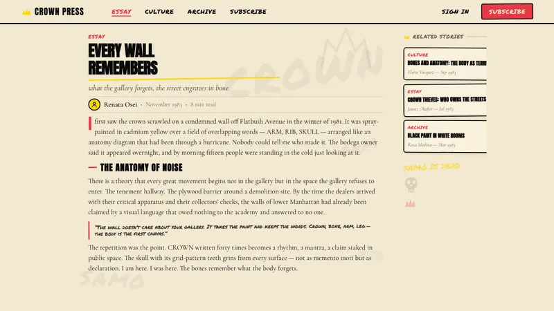 Basquiat Neo-Expressionism — Web · article