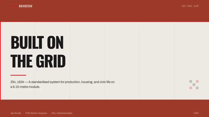 Baťa Zlín Functionalist Brand — Slides · cover