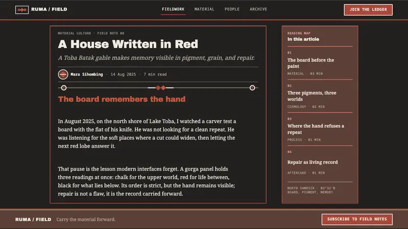 Batak Gorga — Web · article