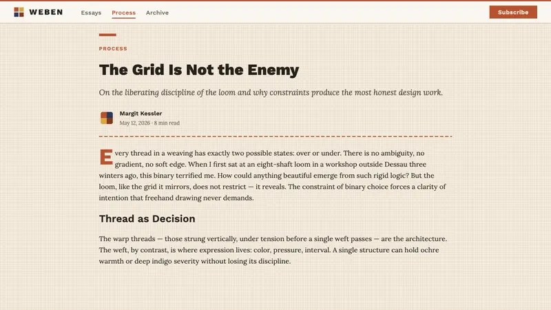 Bauhaus Textile (Anni Albers) — Web · article
