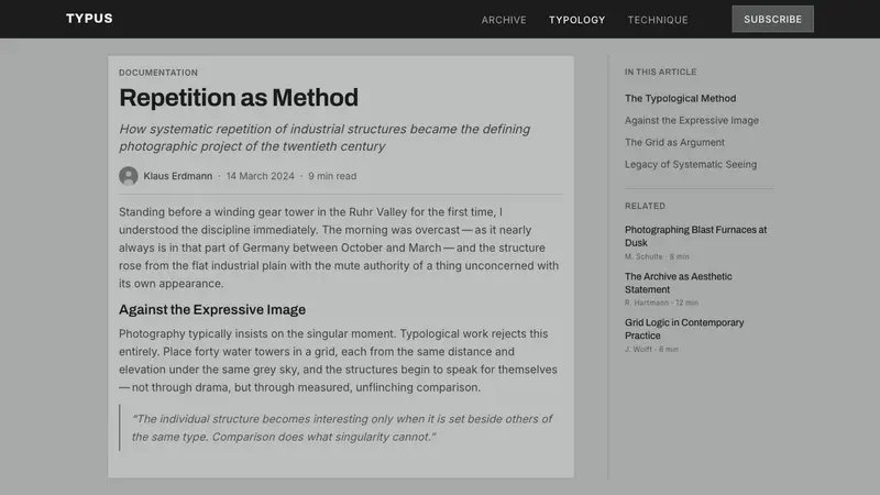 Bechers Industrial Typology — Web · article