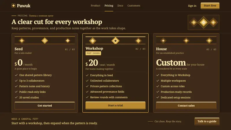 Belarusian Solomka — Web · pricing