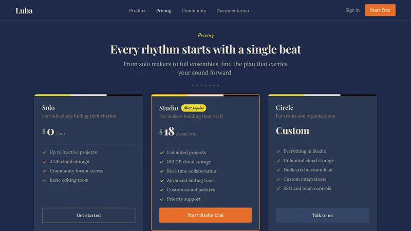 Belizean Garifuna Punta — Web · pricing
