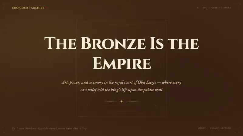 Benin Bronze (Edo, 1500) — Slides · cover