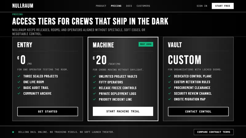 Berlin Techno (Berghain era) — Web · pricing