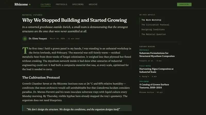 Biopunk Grown — Web · article