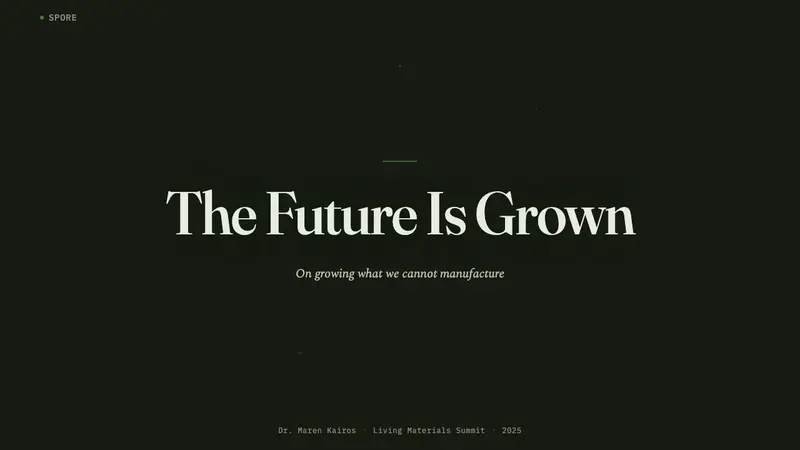 Biopunk Grown — Slides · cover