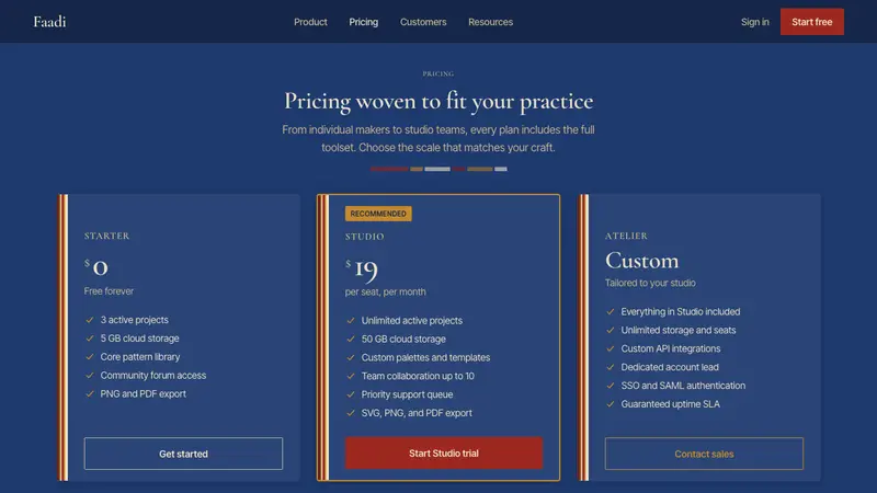 Bissau-Guinean Pano de Pente — Web · pricing