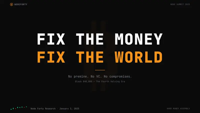 Bitcoin Maximalist Orange — Slides · cover