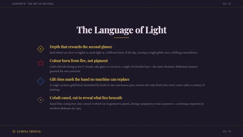 Bohemian Cut Crystal — Slides · content