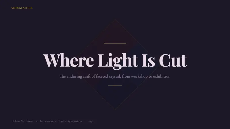 Bohemian Cut Crystal — Slides · cover
