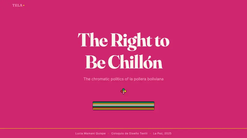 Bolivian Pollera Fiesta Magenta — Slides · cover