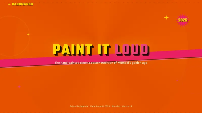 Bollywood Poster Art (1970s) — Slides · cover