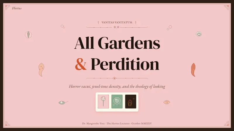 Bosch — Garden of Earthly Delights — Slides · cover