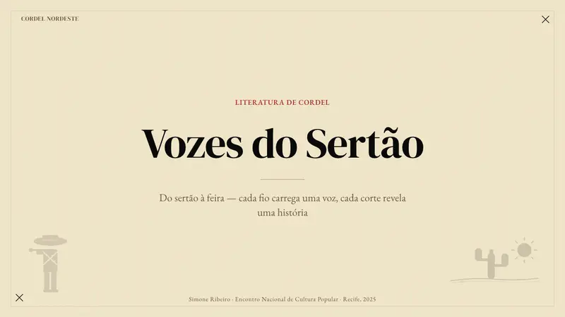 Brazilian Cordel (Northeast Folk Literature) — Slides · cover