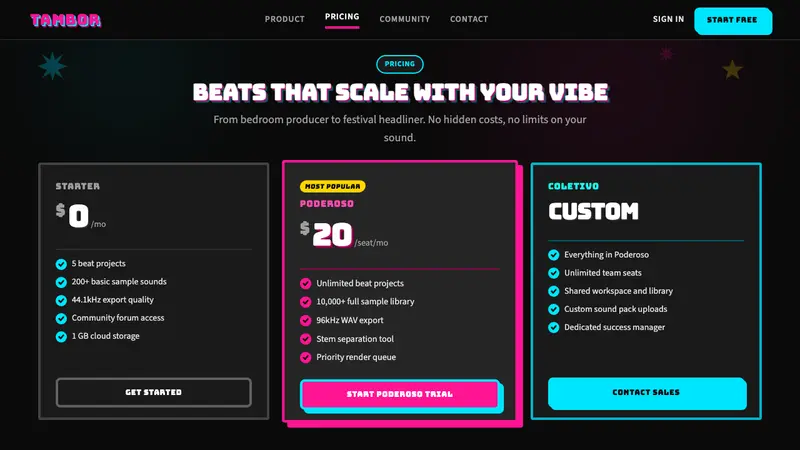 Funk Carioca Favela — Web · pricing