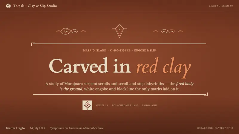 Marajoara Amazon Ceramic — Slides · cover