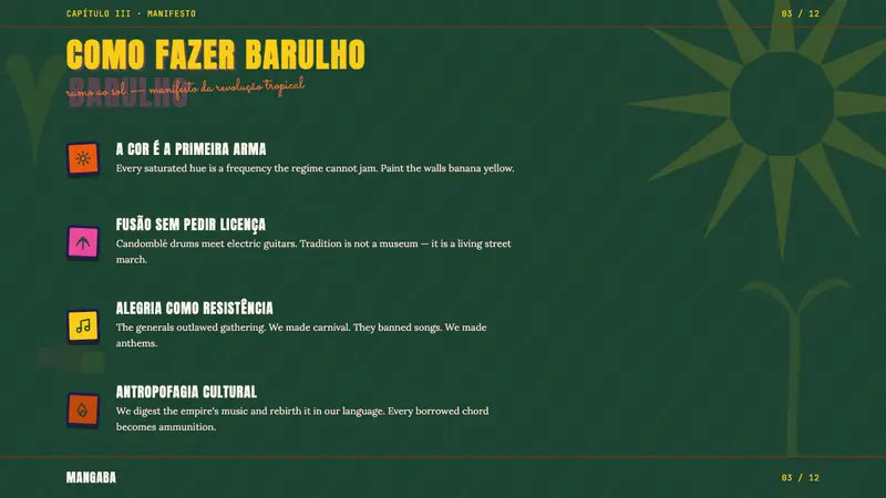 Brazilian Tropicália (1968) — Slides · content