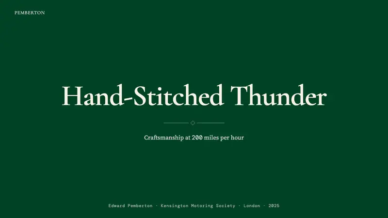 British Racing Green (Motorsport, 1907) — Slides · cover
