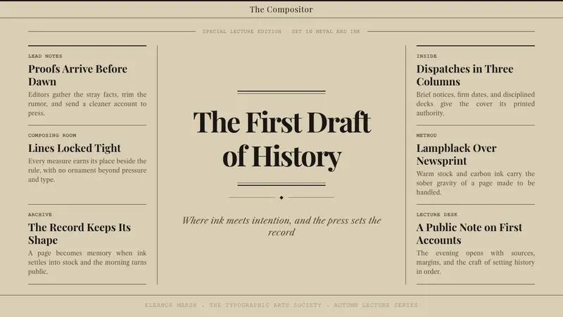 Broadsheet Letterpress — Slides · cover