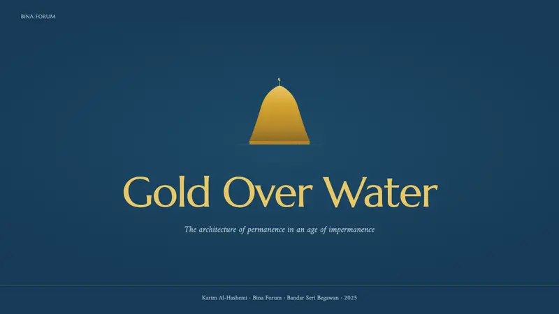 Brunei Omar Ali Mosque — Slides · cover