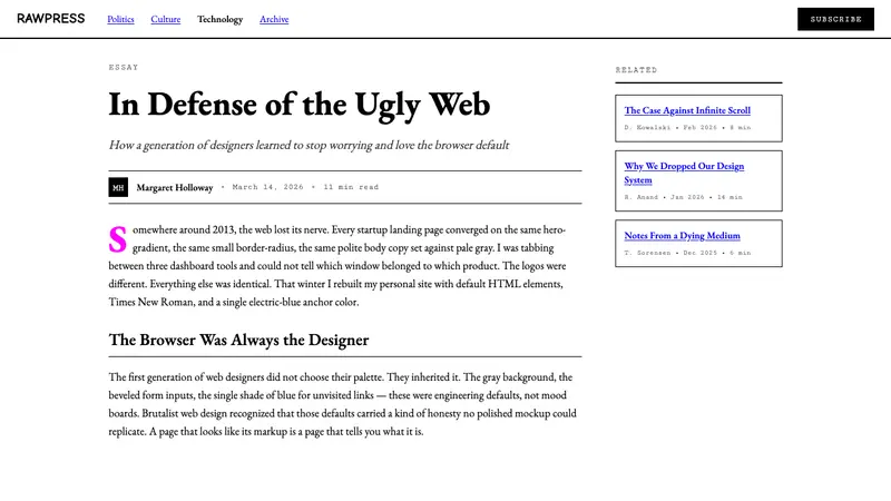 Brutalist Web 2014 — Web · article