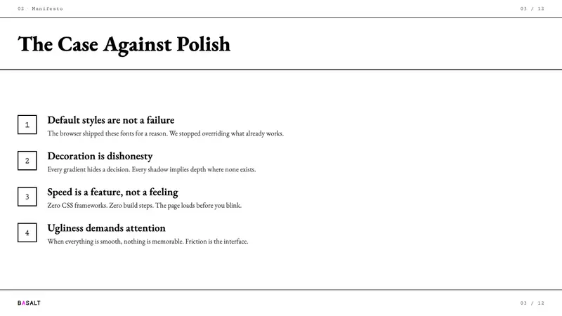 Brutalist Web 2014 — Slides · content