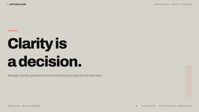 Buenos Aires Branding Studio — Slides · cover
