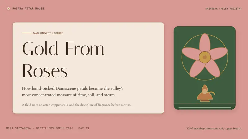 Bulgarian Kazanlak Rose Valley — Slides · cover