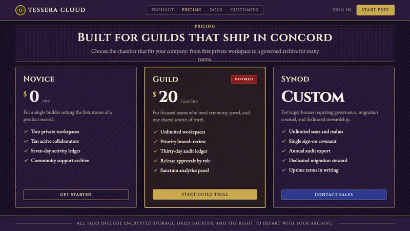 Byzantine Mosaic / Icon — Web · pricing