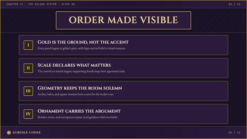 Byzantine Mosaic / Icon — Slides · content