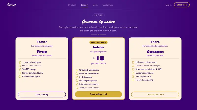 Cadbury Dairy Milk — Web · pricing