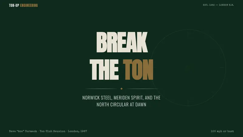 Café Racer Ton-Up — Slides · cover