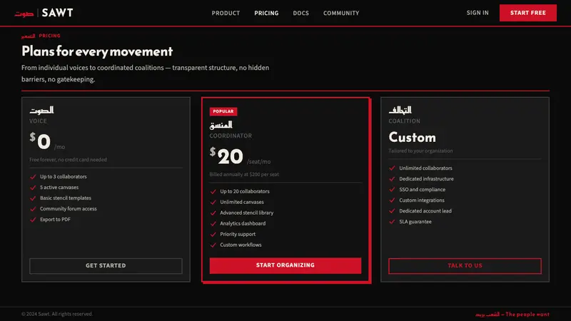 Tahrir Square 2011 — Web · pricing