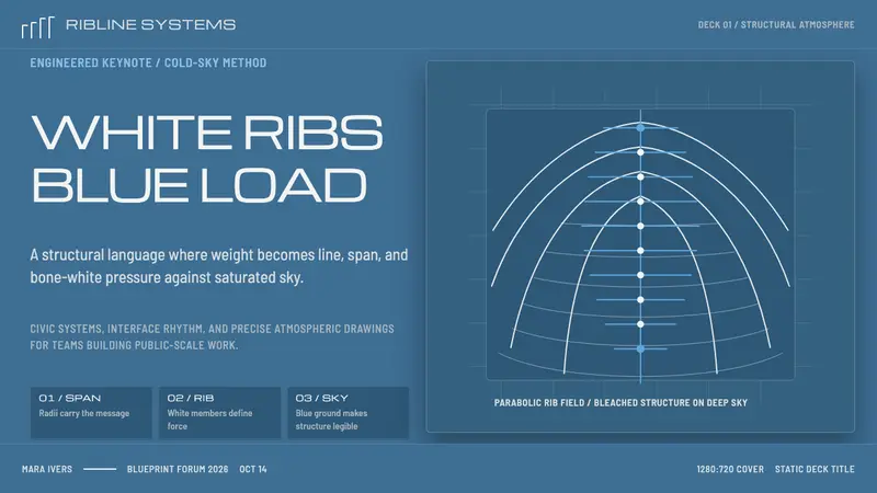 Calatrava White Ribs — Slides · cover