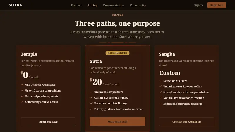 Cambodian Pidan Ikat — Web · pricing