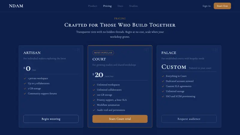 Cameroonian Ndop Royal Indigo — Web · pricing